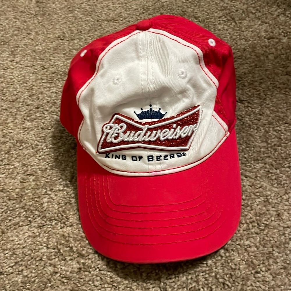 Glitter Budweiser baseball cap
